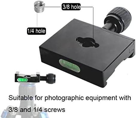 QR-50 50мм стегач за брзо ослободување на плочата со 3/8 -1/4 адаптер за завртки за камера за статив за камера компатибилен со плочата од
