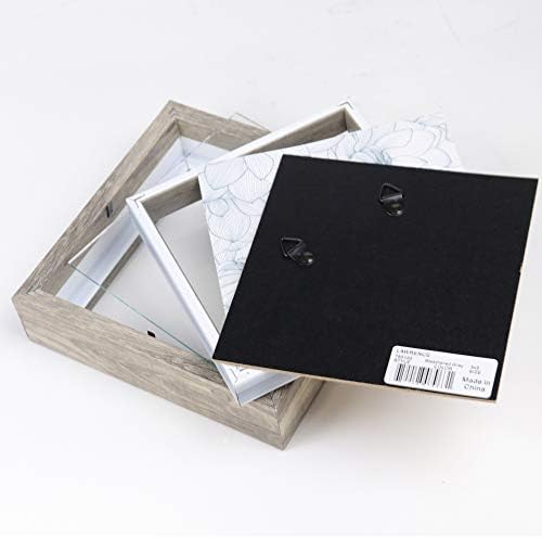 Лоренс рамки рамки за сенка, 5x5, природно сиво