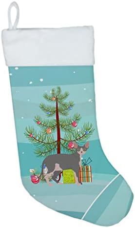 Богатства на Каролина CK4725CS Sphynx #2 Cat Merry Christmas Christmas Christmas Stocking, камин што виси чорапи Божиќна сезона забава Декорации за семејни празници, украси за одмор,
