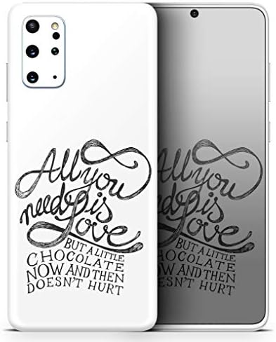 Дизајн Skinz Love и Chocolate Protective Vinyl Decal Cock Cover компатибилен со Samsung Galaxy S20