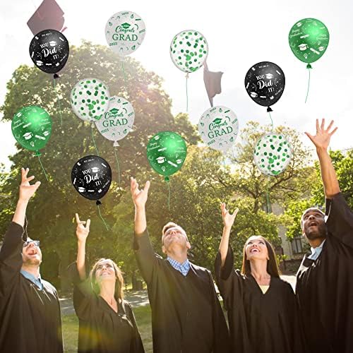 Хаорикс 50 парчиња Комплет За Балони За Дипломирање, Класа На Декорација На Забави за Дипломирање Во 2023 Година Честитки За Град