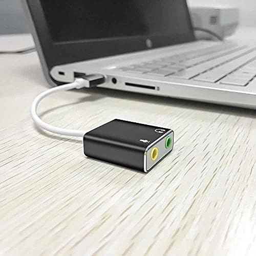 Chysp Надворешен USB Звучна Картичка Тип C/USB до 3,5 mm SB Аудио Адаптер Слушалки Микфон За Компјутер Лаптоп КОМПЈУТЕР