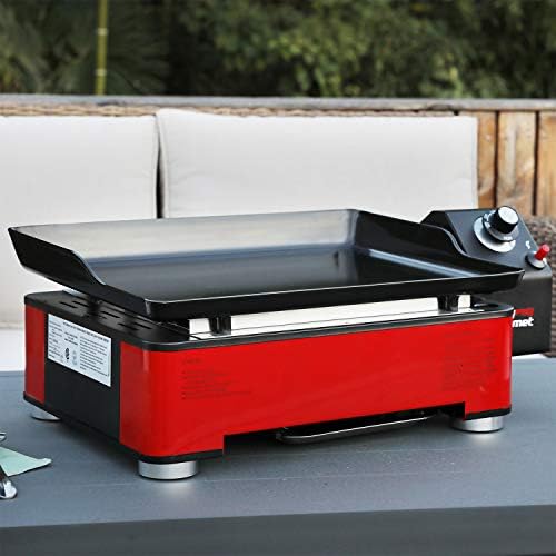 Royal Gourmet 23 inch Outdoor Portable Flat Top Grill Table Top Propane Gas Mini Griddle Grill On Clearance Prime за готвење во кампување, задниот