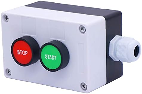 CNHKAU AC 660V 10A Моментен старт/стоп Црвено зелено знак Не е прекинувач за копче на NC Push
