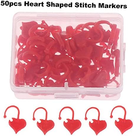 50 парчиња Бод Во Форма На Срце Маркери Пластични Плетење Капчиња Заклучување Игла Држач За Шиење Додатоци