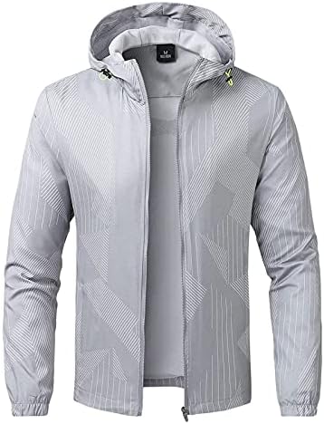 GDJGTA MEN's Casual Solid Cold Capper Counce Dong Nowne Coat Loose јакна за ветерници за јакни за дожд на отворено