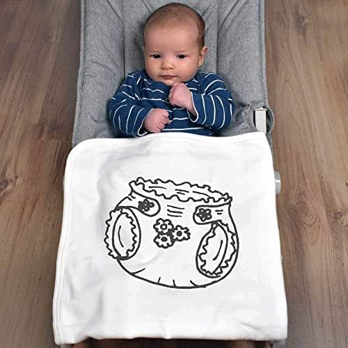 Azeeda 'Baby nappy' памучно бебе ќебе/шал
