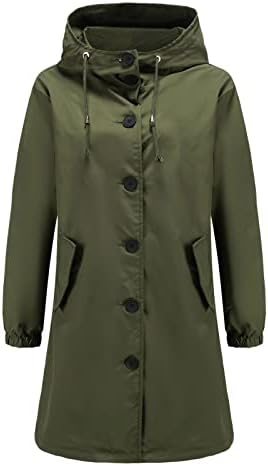 Јакни за дожд во водоотпорна водоотпорна со водоотпорна боја водоотпорна патент јакна мода лесна плус големина надворешна облека