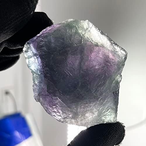 Сигмнтун големи сурови флуоритни кристални камења, вкупно 4 парчиња 13oz - квалитет на оценка, природни и нетретирани карпи - заздравување,