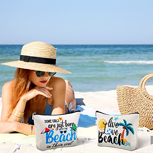 12 Парчиња Комплет За Преживување На Плажа Козметичка Торба За Жени Водоотпорна Торба За Шминка На Плажа Пространа Организатор На Патувања