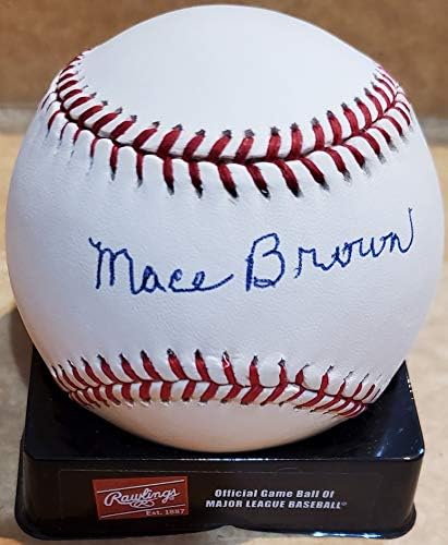 Автограм на Мејс Браун Официјален бејзбол на Националната лига