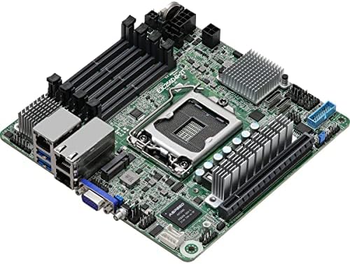 Rack Rack E3C256D4I-2T Mini-Itx Сервер Матична плоча со единечен штекер H5 Intel Xeon E-2300 и 10-та генерација Пентиум серија