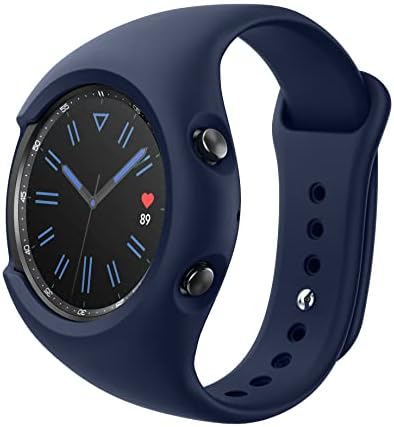 SURITCH Band за Galaxy Watch 3[ 45mm], Мека Силиконска Заштитна Футрола Со Ремени За Samsung Galaxy Watch 3 Жени Мажи