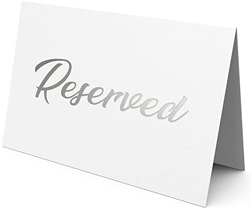 Сребрена Фолија Маса Броеви 1-30 &засилувач; 10 Сребрена Фолија Резервирани Табела Знаци За Свадба Партија Ресторан