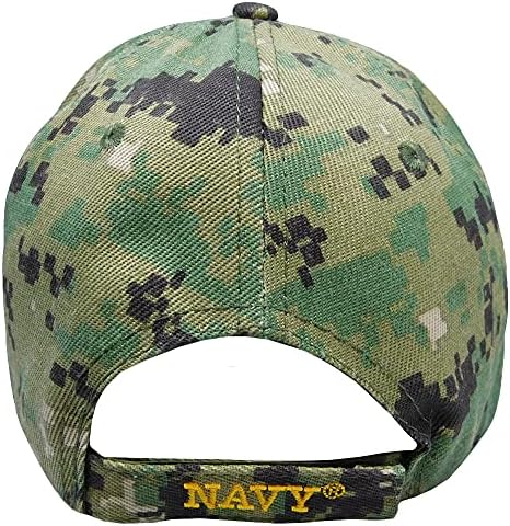 Морнари ветеран сртот заптивка V ACU дигитално камо акрилик прилагодлива извезена капа за бејзбол капа