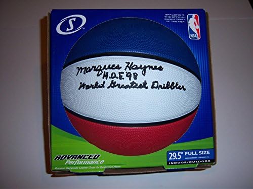 Маркес Хејнс Харлем Глобтротерс, најголем дриблер JSA/COA потпишан кошарка - Автограмирани кошарка