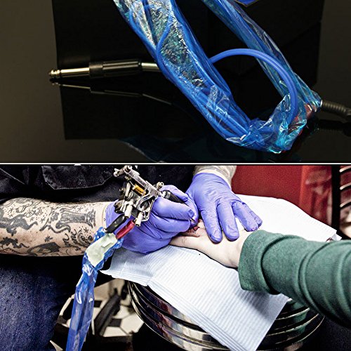 Неговиот Кабел За Тетоважа За Тетоважа Покрива 200 парчиња Тешка Хигиена За Еднократна Употреба Ракавите На Кабелот За Штипки За Тетовирање