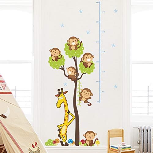 КОВПАВ Ѕид Налепници Дома Декор Мајмун Дрво Деца Расадник Бебе Детска Соба Налепници Декор