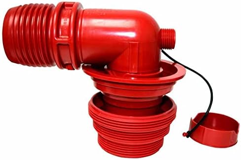 Valterra F02-3305VP EZ Coupler црвен адаптер за канализација од 90 ° и прицврстување на навој