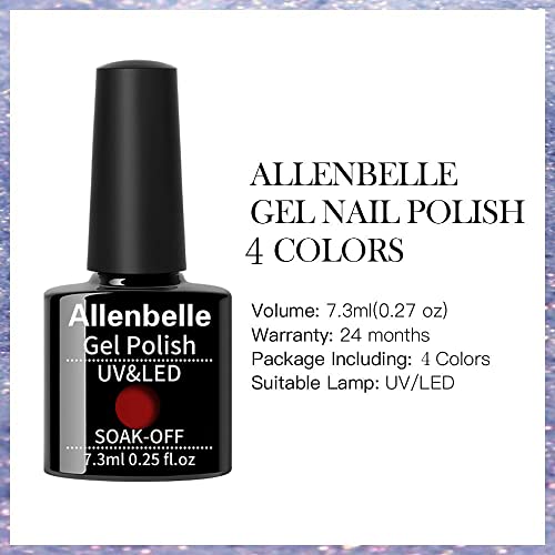 Allenbelle Color Промена на лак за нокти Подароци Подароци во боја Полски Полски Поставете расположение Натопено УВ LED LED боја за промена