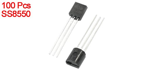 Uxcell A14051500UX0121 General Propose SS8550 1.5A TO-92 PACKE PNP Transistor, 40V, 100 парче