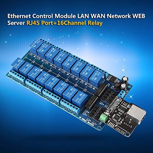 Контролен модул Buwinner Ethernet, модул за реле од 16 канали, интерфејс RJ45, Ethernet TCP/IP реле за излез на модулот за излез за паметна