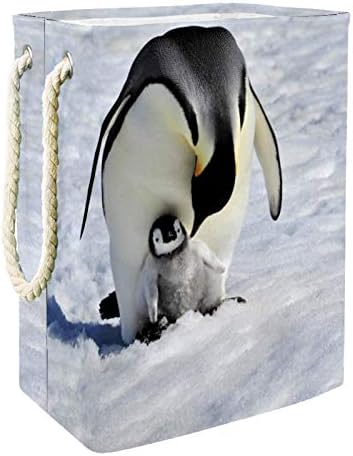 ДЕЈА Водоотпорни Корпи За Перење Високи Цврсти Преклопливи Пингвински Животински Принт Попречуваат За Возрасни Деца Тинејџерски Момчиња