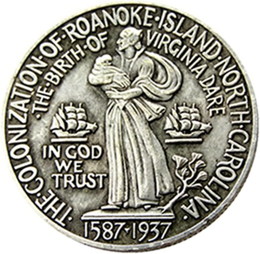 Сад Половина Долар Комеморативна Монета 1937 Странска Копија Сребрена Позлатена