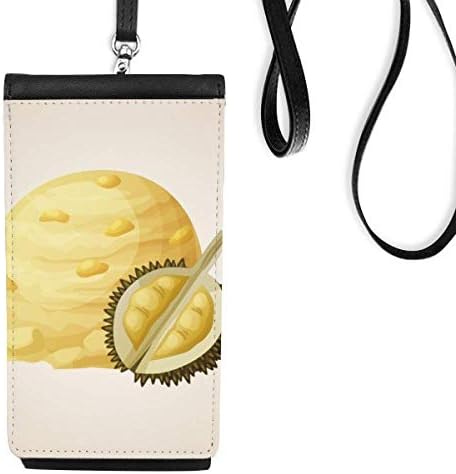 Жолта ледена топка со ледени топка Popsicles Телефонска чанта што виси мобилна торбичка со црн џеб