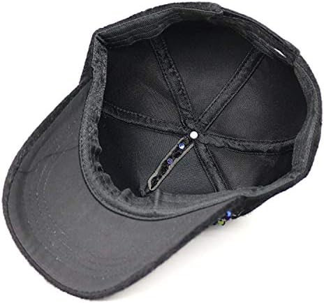 Andongnywell unisex Women Bling Rhinestone Sport Sports Farms Baseball Golf Cap Hat Sun Sun Precate Заштитен дијамантски капи со