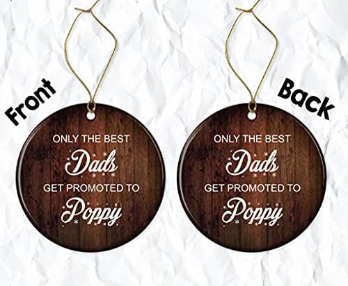 OwingsDesignSperfect Poppy Ornament - Само најдобрите татковци се промовираат во афионски украс - Подароци за афион - ново афион да биде