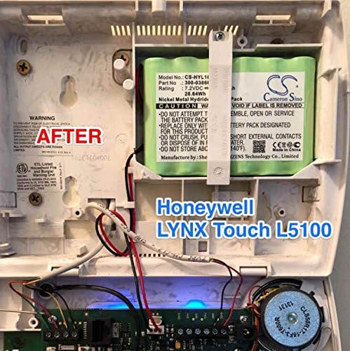 300-03866 Батерија за 3-пински конектор за Honeywell Lynx Touch 5100, Lynx 5200, Lynx 5210, Lynx Touch 7000, Lynxrchkit-Sha,