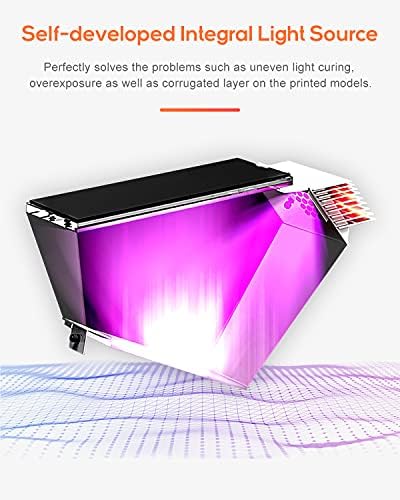 Официјален 3Д-печатач на смола Халолот-еден со прецизен интергрален извор на светлина, WiFi контрола и брзо печатење, систем за двојно