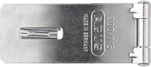 ABUS 200/115 C зацврстен челичен HASP, 4,5-инчен, сребро