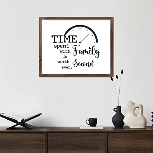 Библиски цитати врамени дрвени знаци позитивно изрекување време времето поминато со семејство вреди секоја секунда врамена дрвена wallидна плоча
