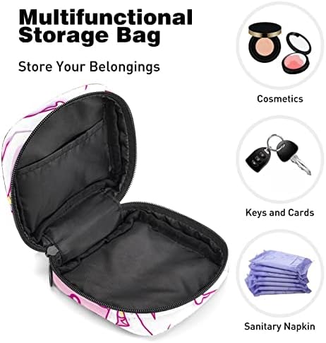 1 парчиња торба со симпатична торба за менструална чаша, голема торба за складирање санитарна чанта за санитарни подлошки за салфетка,