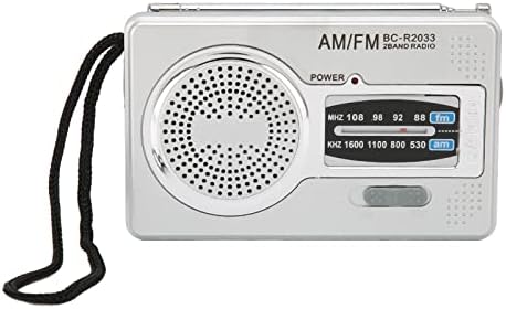 Gowenic Portable Radio, Mini Pocket AM FM Transistor Radio Battery Towered Time Radio With greathphen jack за дома, патувања на отворено, забава, употреба за итни случаи