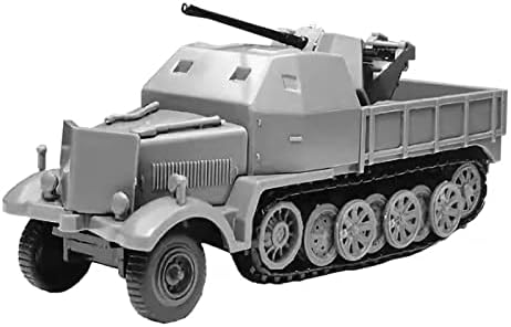 Teckeen 1:72 Пластично сиво полу-патеки Оклопно возило Неисправно моделирање на симулација на модел на борбени возила воена