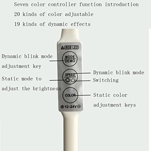 20 бои+19 динамички ефекти LED светло USB -полнење со долг живот светло видео светло преносно видео фотографирање на цевка за снимање