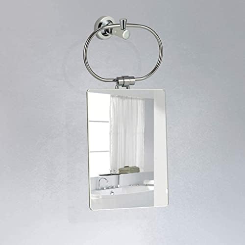 Zhengyyuu Vanity Mirror Makeup Vanity Mirror, Desktop 3x зголемување Огледало за убавина Козметичко огледало бања огледало од не'рѓосувачки челик, сребрена_21cm*15cm, огледало за шминка за бања