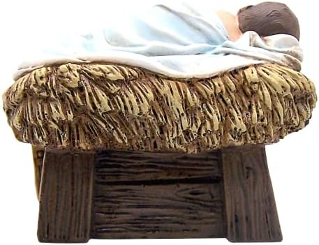 Бебе Исус во јасли со фигура за подароци, хонорарна декорација на таблети, декор за одмор, 6 инчи