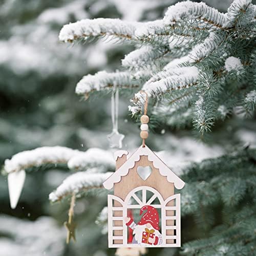 Лустер Кристал куки Божиќни украси Дрвени украси Додатоци за новогодишна елка стаклени кристални мониста