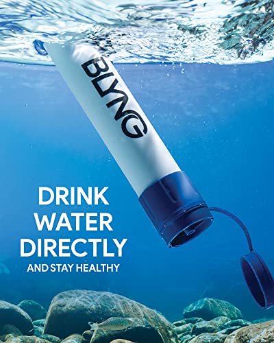 Опстанок филтер за слама вода - слама со филтер за здраво пиење - Блокови за филтрирање на вода за преживување 99,99% микропластика,