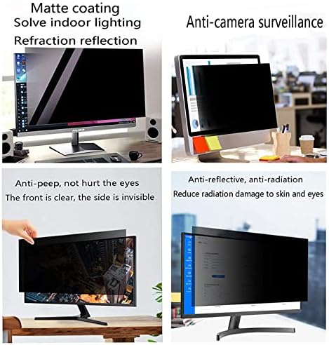 Филтер за екранот за приватност на компјутерот, мат обложување против гребење и анти-Спај-анти-Спајн Анти-Спај Анти-Спејс Екран за заштита