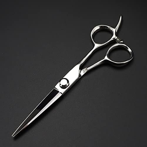 Ножици за сечење коса, 6 инчи Професионална Јапонија 440с челични ножици сребрени ножици за коса сечење бербер фризура ножици за