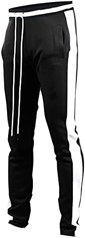 Скриншот -бренд машка хип хоп премиум тенок панталони за патеки - атлетски џогер дно со странично допирање