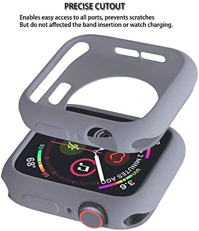 Botomall за Case Apple Watch Case 40mm Серија 6/5/4/SE Премиум мек флексибилен TPU тенок заштитен заштитен заштитник на заштитниот браник