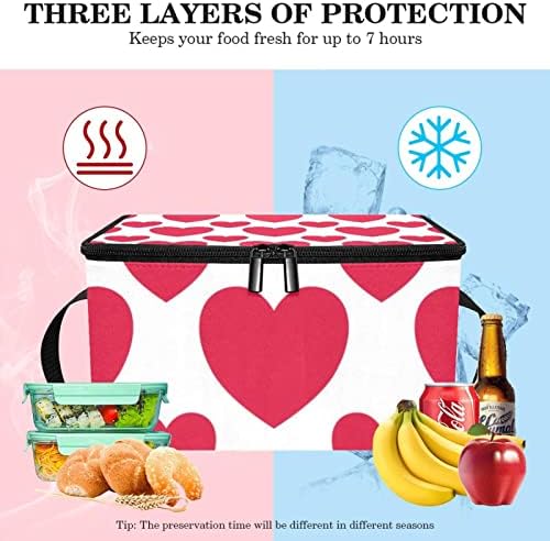 Розови loveубовни срца Валентин шема за испорака на храна, изолирана торба за намирници | Двоен патент
