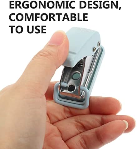 Nuobesty Mini Stapler Hole Puncher Small Desk Stapler School School Properies Paper Paper Binder Stapler Stapler Manual Desktop Stapler