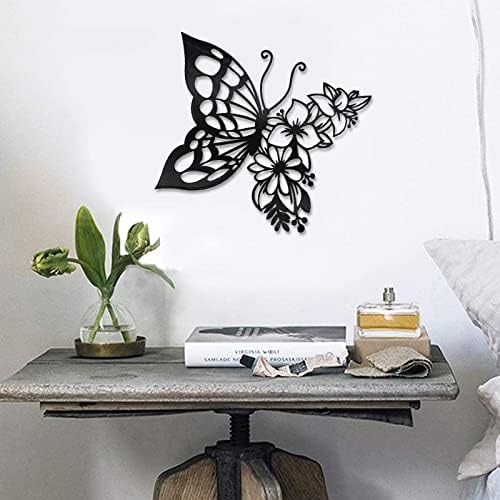 Декорација на пеперутка wallидна уметност бохо пеперутка wallид дома украс виси изглед wallид украсен метал wallид виси пеперутка